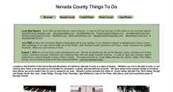 Desktop Screenshot of nevadacountythingstodo.com